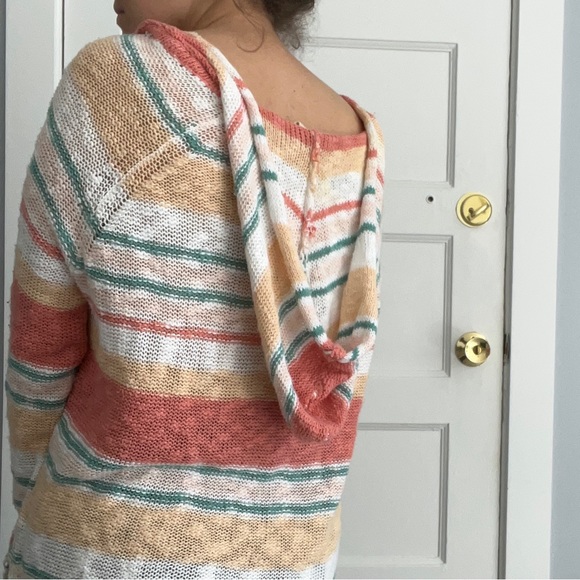 Roxy multi knit sweater knit hoodie - Picture 3 of 4